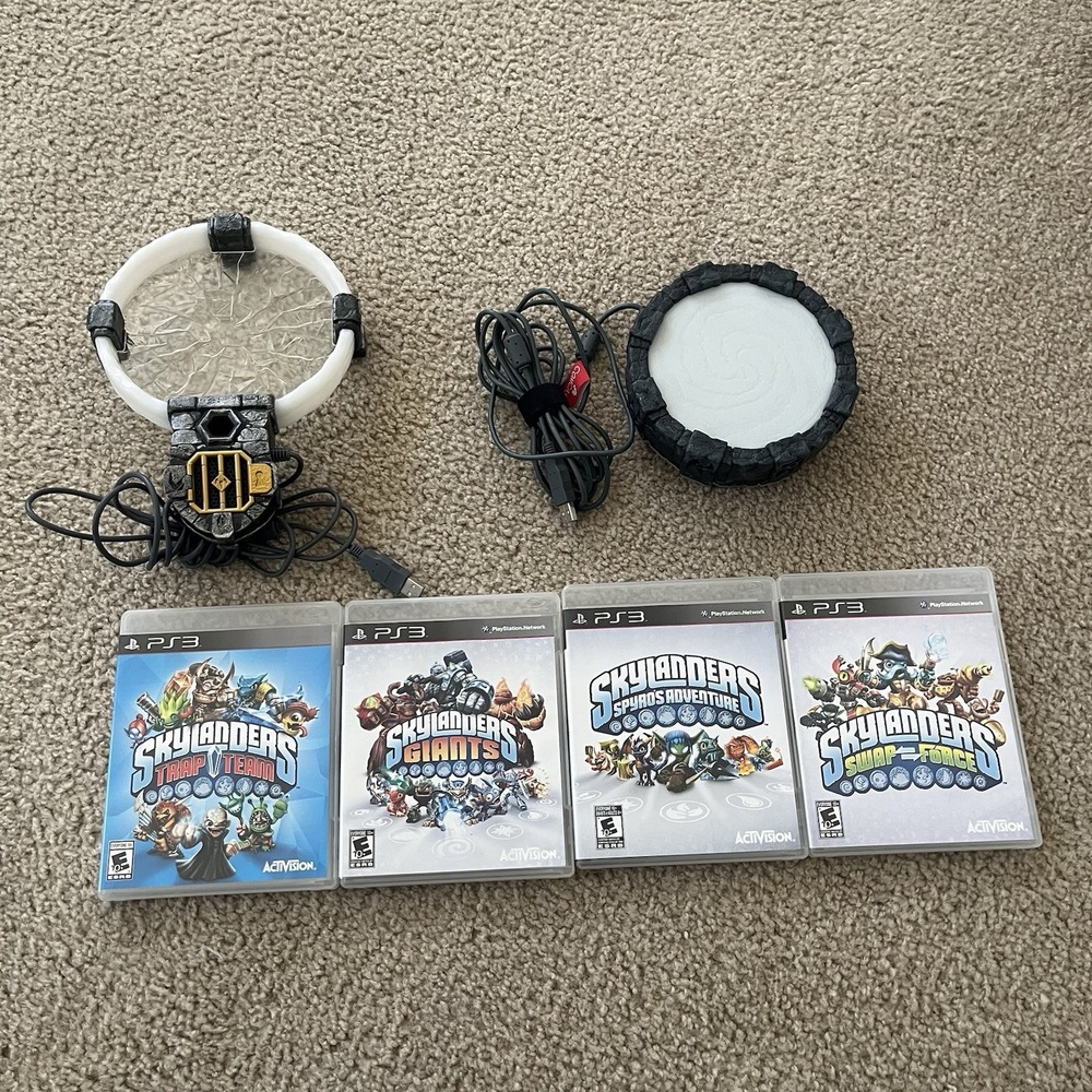 Skylanders PS3 Lot Spyro Giants Swap Force Trap Team 2 Portals Tested
